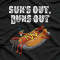 Sun’s Out, Buns Out – Funny Hot Dog BBQ T-Shirt