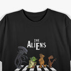 The Alien Abbey Road Parody - A Cosmic Twist on a Classic T-Shirt