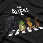 The Alien Abbey Road Parody - A Cosmic Twist on a Classic T-Shirt