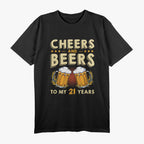 Cheers and Beers 21st Birthday Celebration T-Shirt