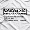 Panvola Aviation Cheat Codes Pilot Airplane Aerospace Student T-Shirt