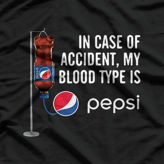 In Case of Accident, Check My Blood Type Humor T-Shirt
