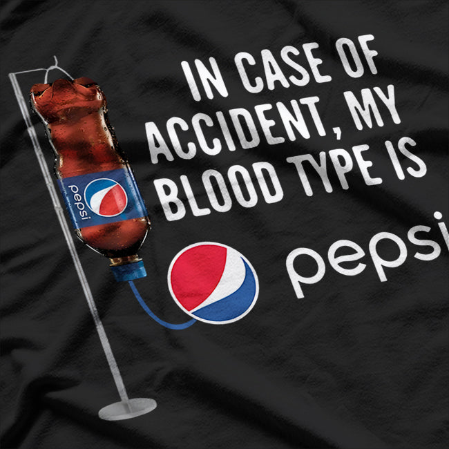 In Case of Accident, Check My Blood Type Humor T-Shirt