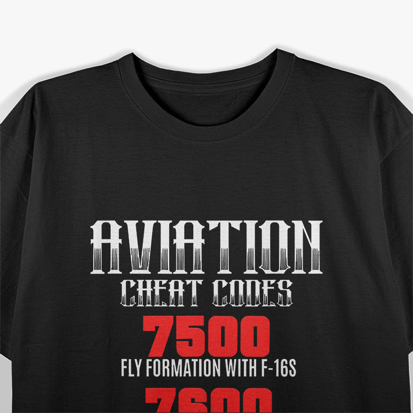 Aviation Cheat Codes ATC T-Shirt