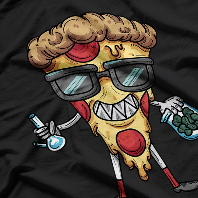 Pizza Cool Foodie Retro Design T-Shirt