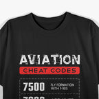 Aviation Cheat Codes T-Shirt