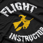 Flight Instructor - Witch Flying Halloween Pilot T-Shirt