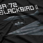 Fun American Military Aviation SR-72 Blackbird II In Action T-Shirt