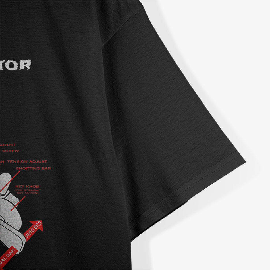 Ham Radio Operator Morse Code Key T-Shirt