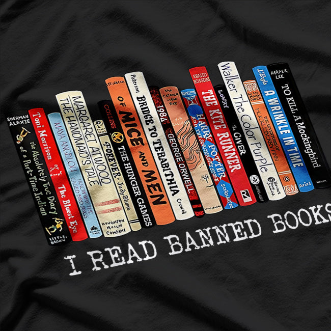 I Read Banned Books Librarian Freadom Week Design T-Shirt