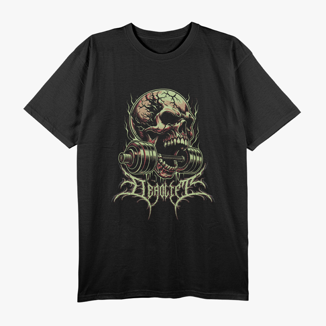 Powerlifting Deadlift Skull Bodybuilding T-Shirt