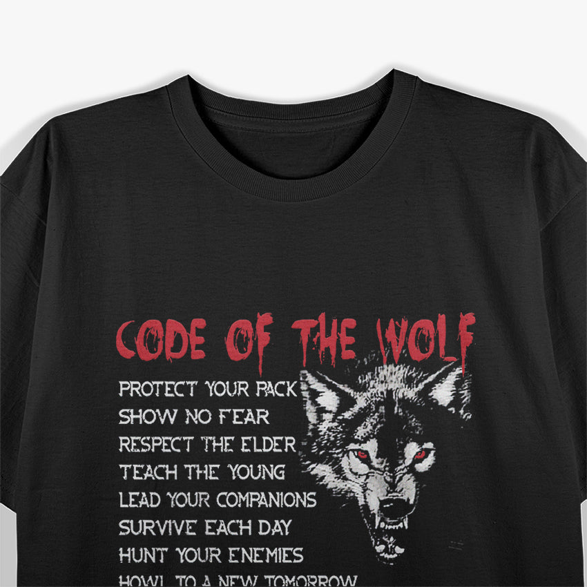 Code of the Wolf - Fenrir Vikings Norse Mythology T-Shirt
