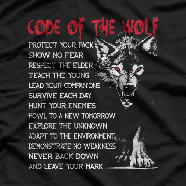 Code of the Wolf - Fenrir Vikings Norse Mythology T-Shirt