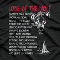 Code of the Wolf - Fenrir Vikings Norse Mythology T-Shirt