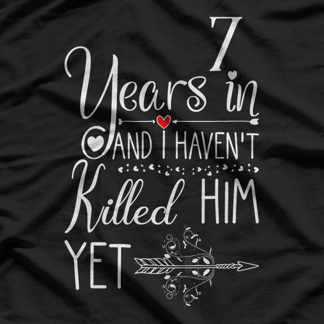 Lucky 7th Wedding Anniversary – Perfect for Her T-Shirt