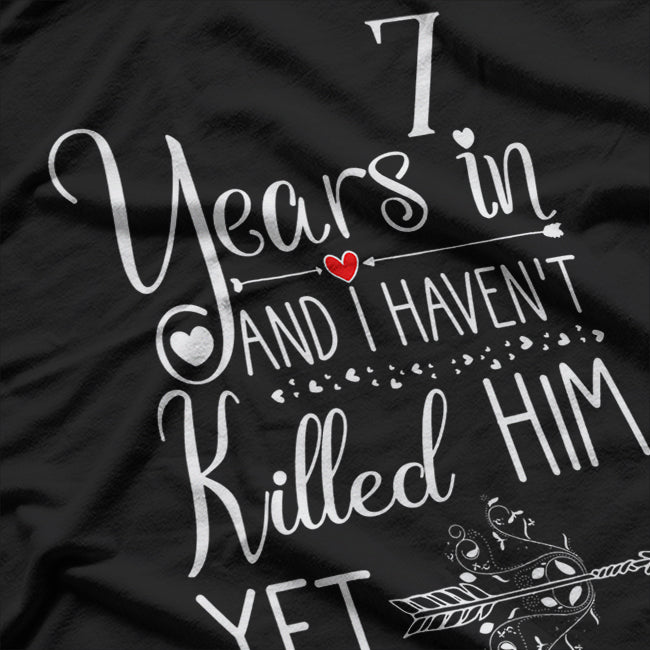 Lucky 7th Wedding Anniversary – Perfect for Her T-Shirt