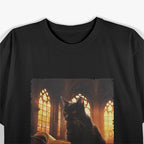 Vintage Cat Enjoying A Book Design For Animal Lovers T-Shirt
