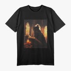 Vintage Cat Enjoying A Book Design For Animal Lovers T-Shirt