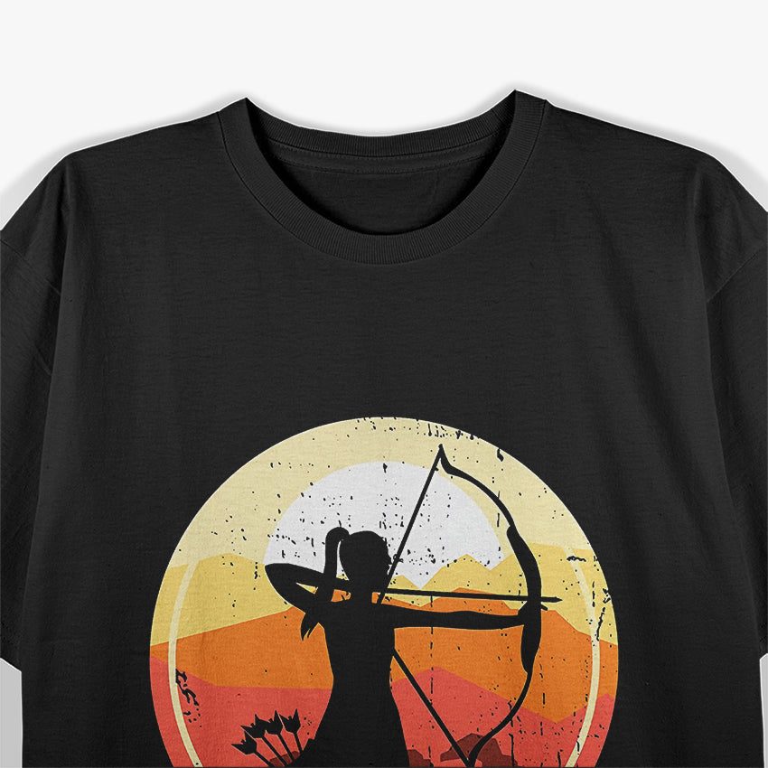 Proud Archery Girl Strong Woman With Bow and Arrow T-Shirt