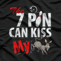 Seven Pin Can Kiss My Funny Pin Bowling Humor T-Shirt