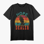 Vintage Retro Sunset - Hope Dealer Motivational Quote T-Shirt