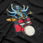 Kali Goddess Playing Drums - Powerful and Divine Rhythm T-Shirt