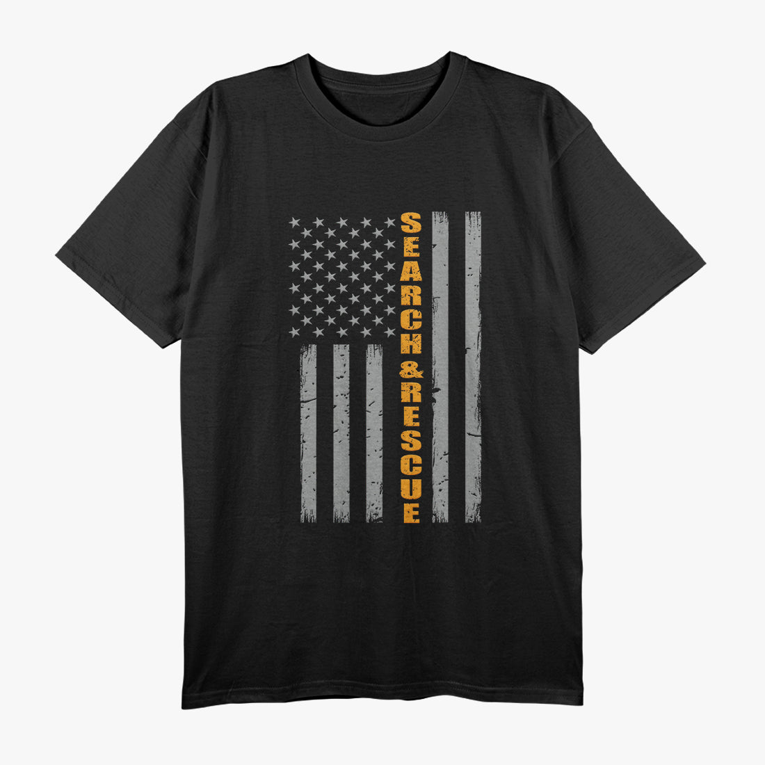Search And Rescue Thin Orange Line Flag T-Shirt
