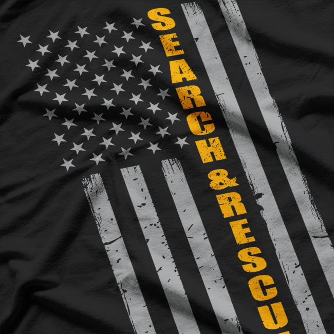 Search And Rescue Thin Orange Line Flag T-Shirt
