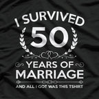 50th Wedding Anniversary - Husband & Wife 50 Years Gift T-Shirt
