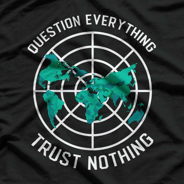 Flat Earth Parody - Funny Flat Earth Design T-Shirt