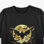 Gothic Subculture Night Child Emo Dracula with a Vampire Bat T-Shirt
