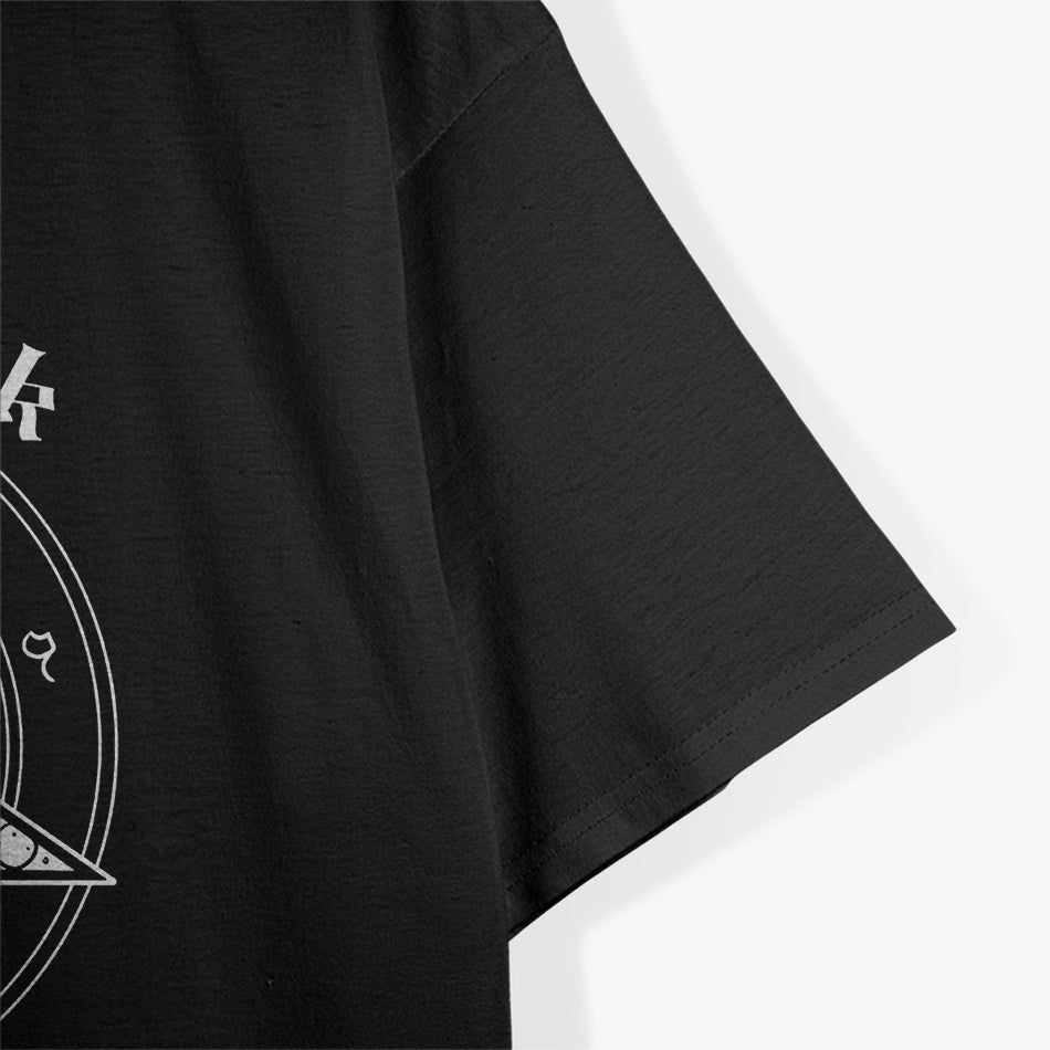 Wear Black Eat Pizza Satire Occult Design T-Shirt