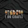 Craft Beer Vintage, I Do Crafts Home Brew Art T-Shirt