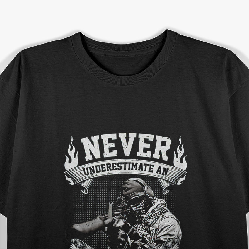 Old Man Who Can End You From Another Zip Code Sniper T-Shirt