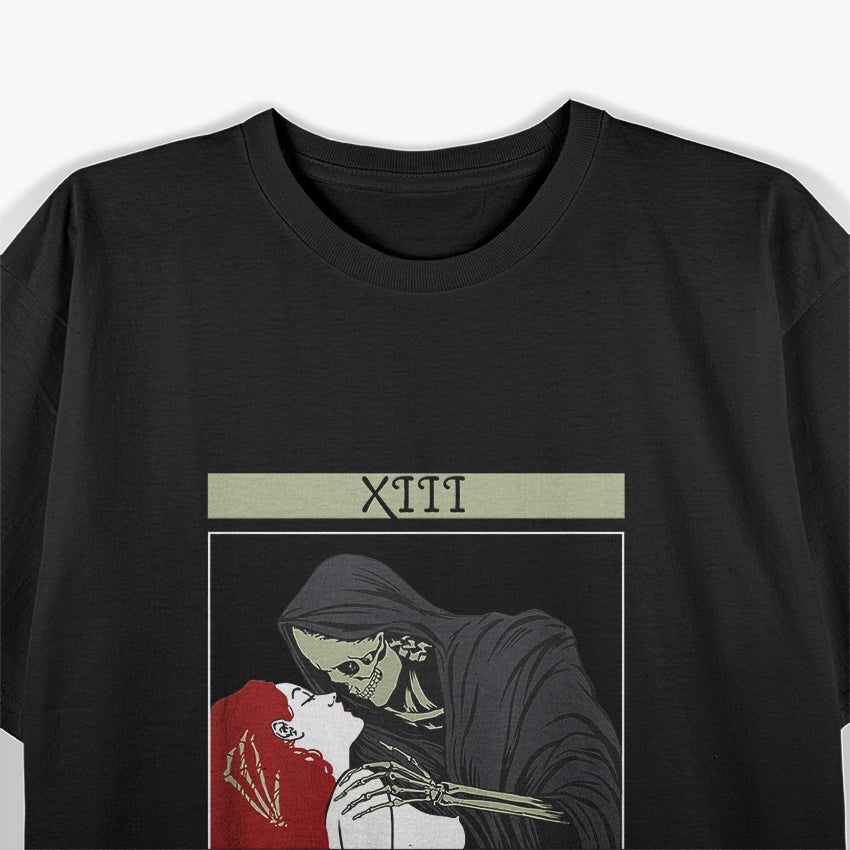 Vintage Death - The Grim Reaper Kiss Tarot Card T-Shirt