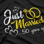 50 Years Strong – Essential Wedding Anniversary T-Shirt