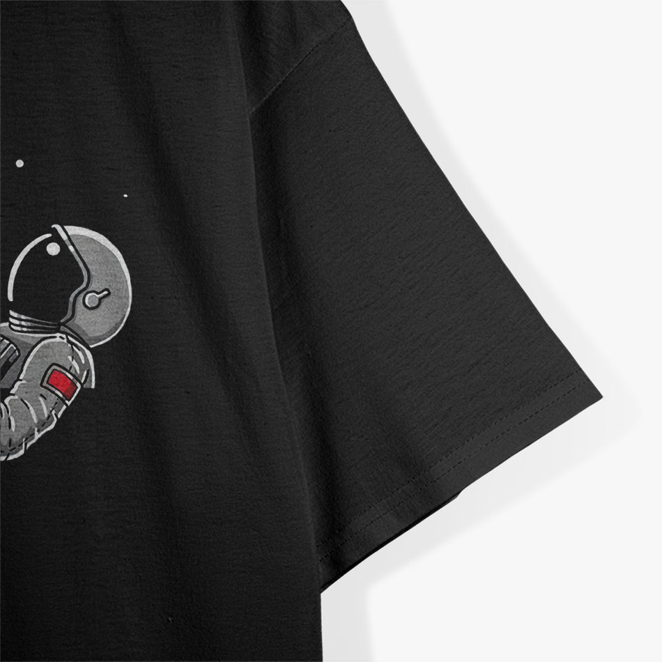 Relaxing Astronauts Throwing Paper Airplanes T-Shirt