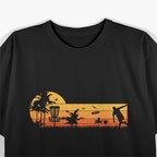 Retro Vintage Frisbee Golf Player Design - Disc Golf T-Shirt