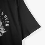 Sober Till It’s Over Day by Day, Tattoo-Style Skull Sobriety T-Shirt