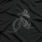 Bicycle Line Art Drawing - Mountain Bike T-Shirt