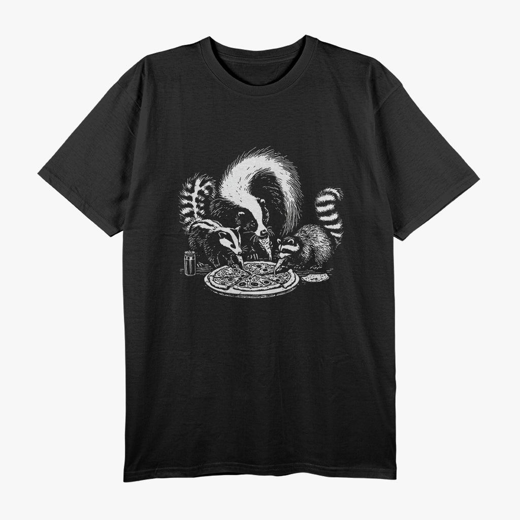 Animal Eating Pizza - A Wild & Fun T-Shirt