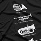 Funny Types Of French Horn T-Shirt