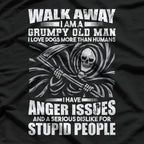 Grumpy Old Man - Walk Away Warning T-Shirt