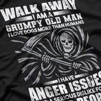 Grumpy Old Man - Walk Away Warning T-Shirt