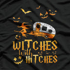 Witches With Hitches Camping Humor T-Shirt