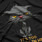 It's Too Peopley In Here Bored Cat Funny Introvert Angry Cat T-Shirt