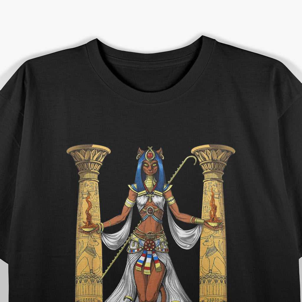 Bastet Egyptian Cat Goddess Ancient Culture Divine T-Shirt