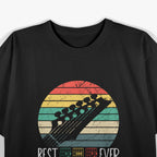 Best Dad Ever Guitar Music T-Shirt