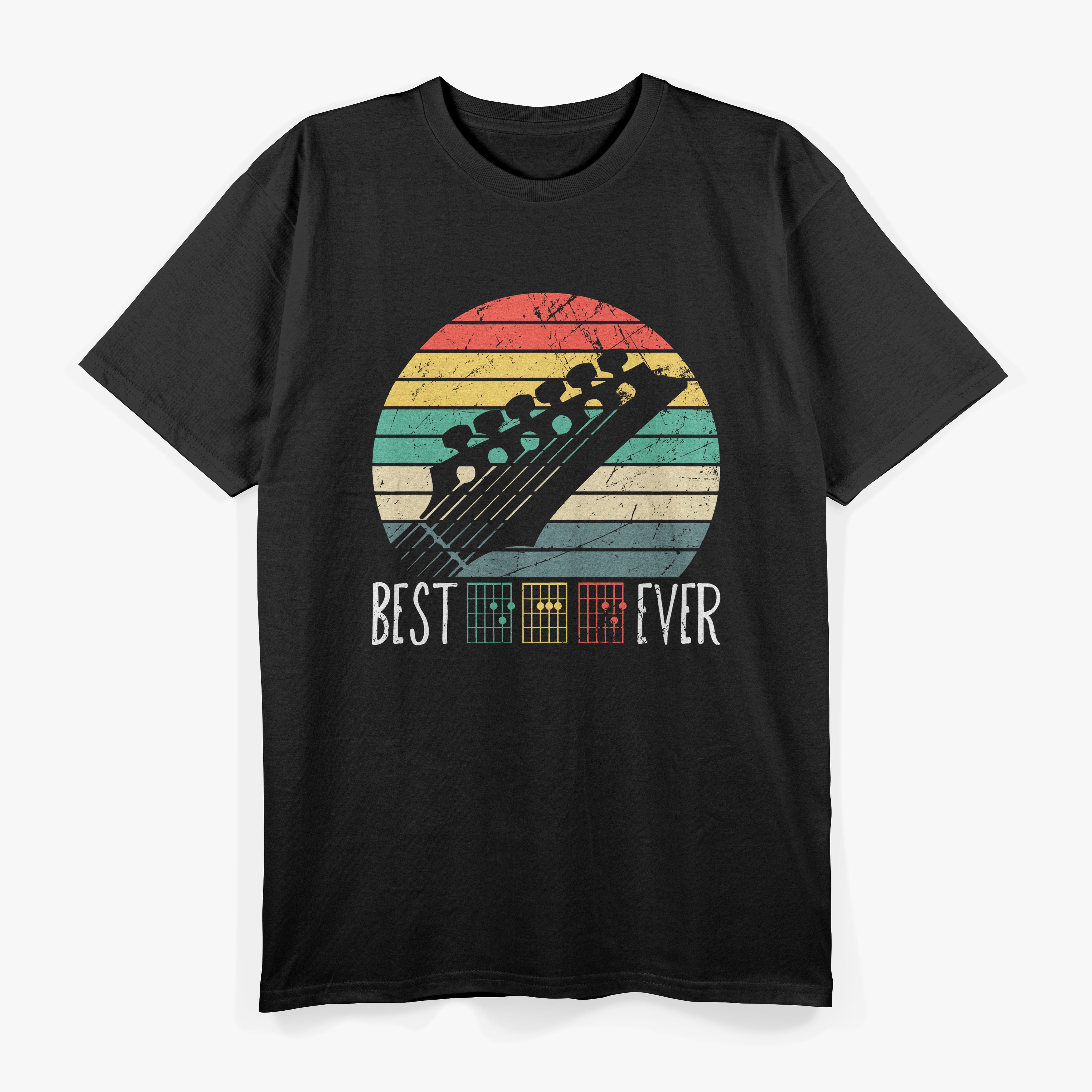Best Dad Ever Guitar Music T-Shirt