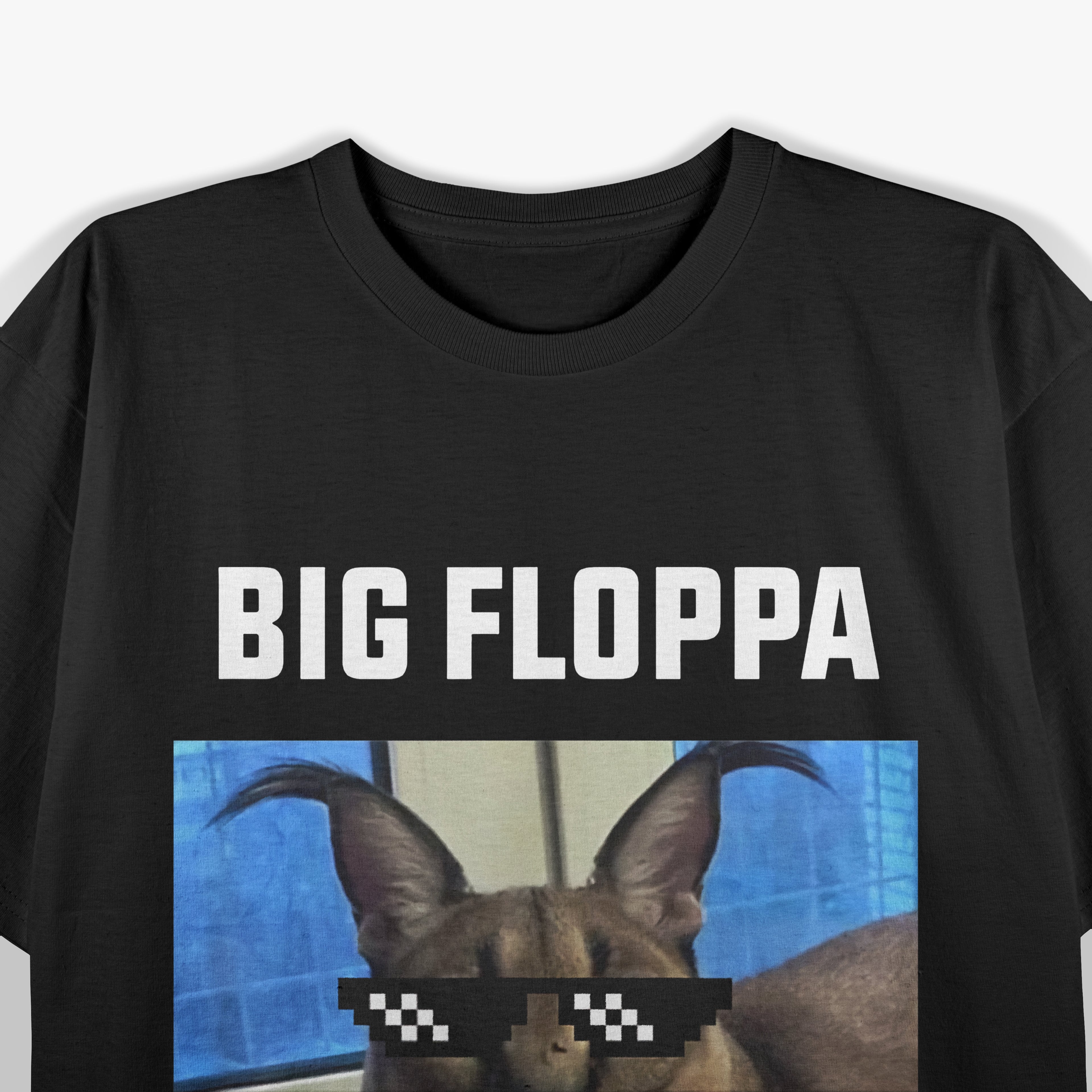 Big Floppa Meme Cute Caracal Cat T-Shirt